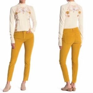 We The Free Raw Hem Mustard Corduroy Pants